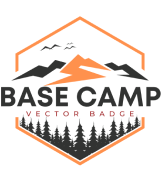 Basecamp badge hexagonal